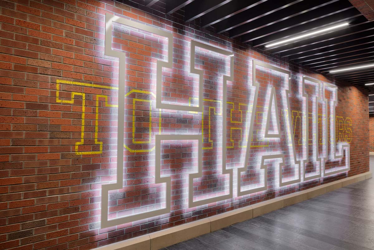 University of Michigan – Schembechler Hall Football Performance Center Renovation photography by Mark Steele Photography