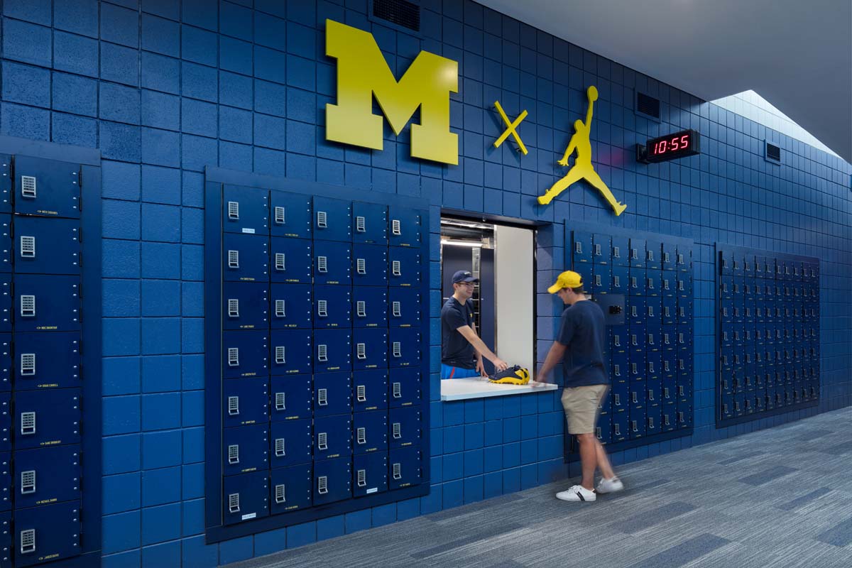 University of Michigan – Schembechler Hall Football Performance Center Renovation photography by Mark Steele Photography