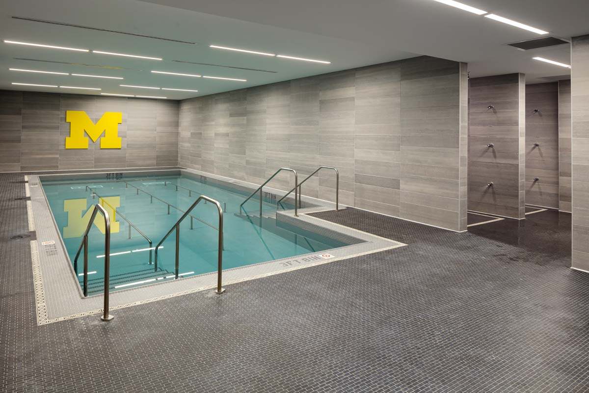 University of Michigan – Schembechler Hall Football Performance Center Renovation photography by Mark Steele Photography