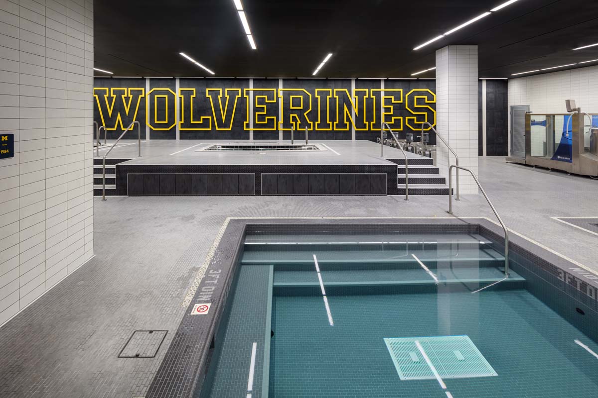 University of Michigan – Schembechler Hall Football Performance Center Renovation photography by Mark Steele Photography