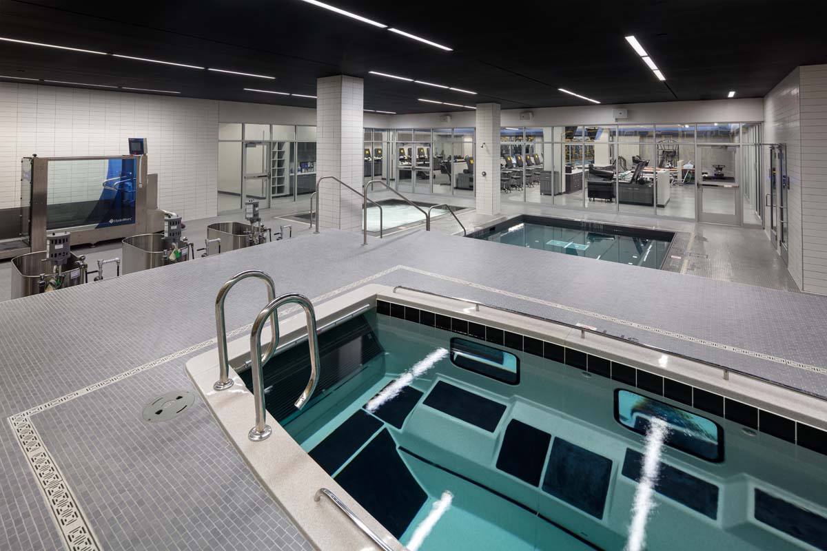 University of Michigan – Schembechler Hall Football Performance Center Renovation photography by Mark Steele Photography