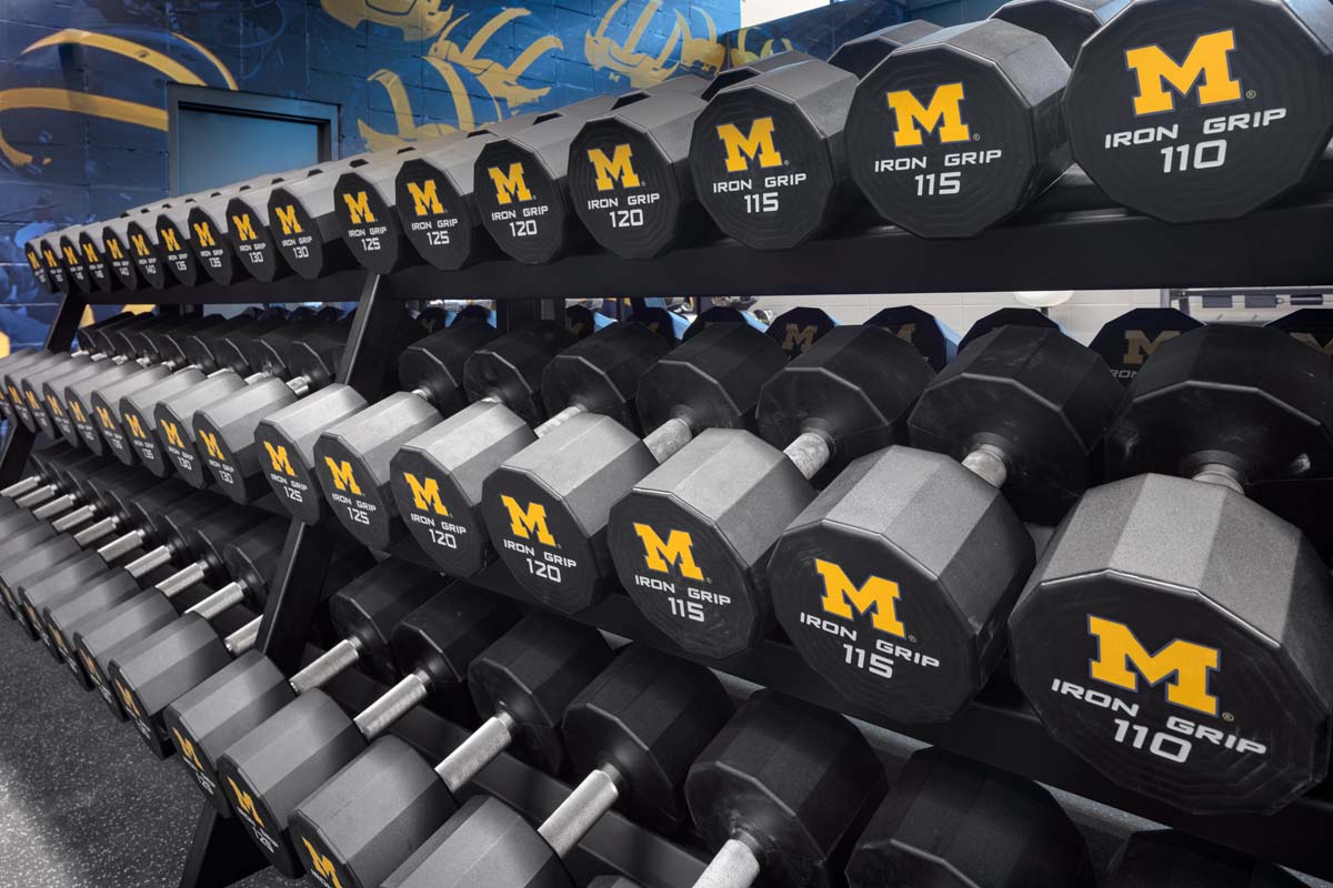 University of Michigan – Schembechler Hall Football Performance Center Renovation photography by Mark Steele Photography