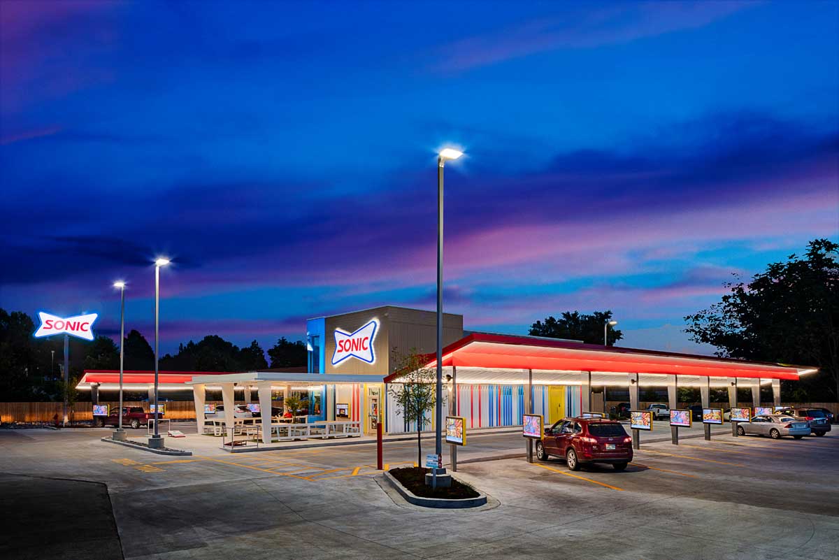 Sonic Restaurant's new Delight Prototype photographed by Mark A Steele Photography Inc