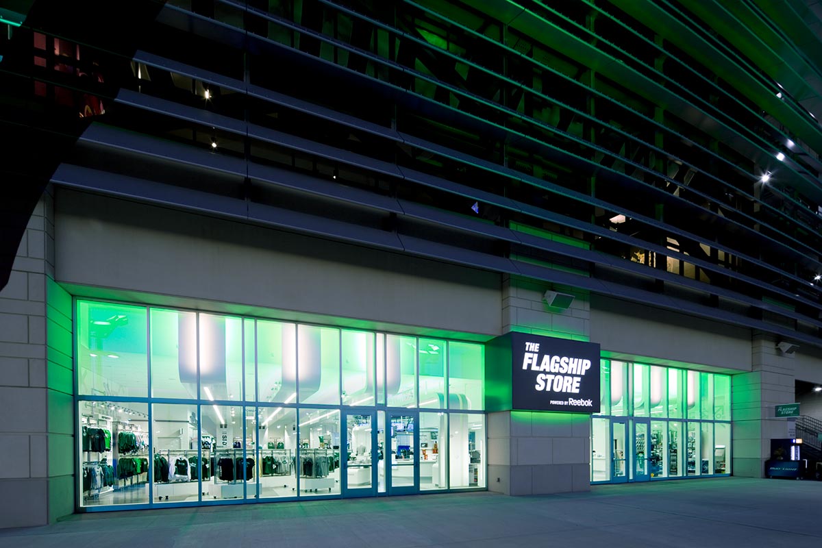 Reebok Teamstore at the Meadowlands photographed by Mark Steele Photography Inc.