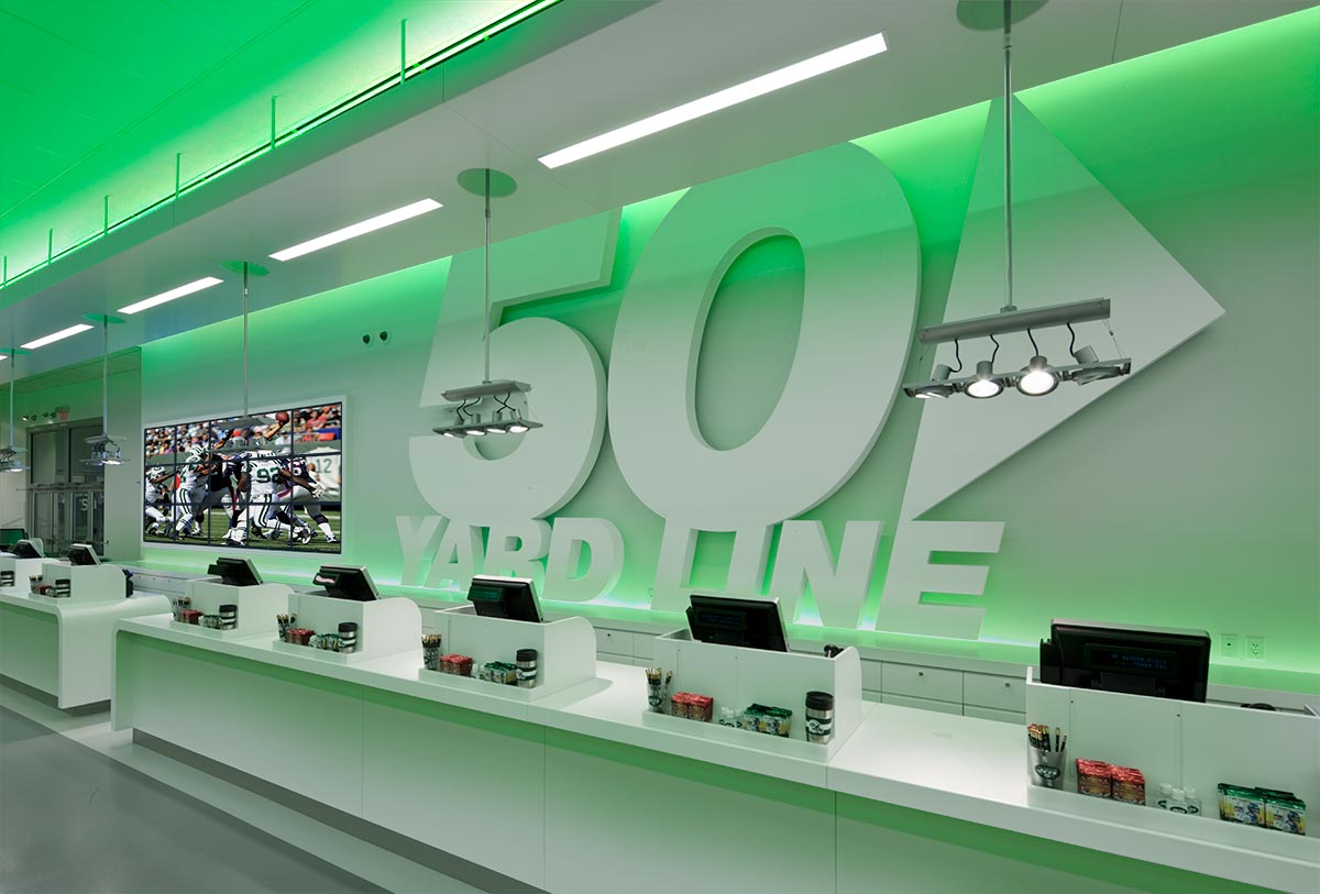 Reebok Teamstore at the Meadowlands photographed by Mark Steele Photography Inc.
