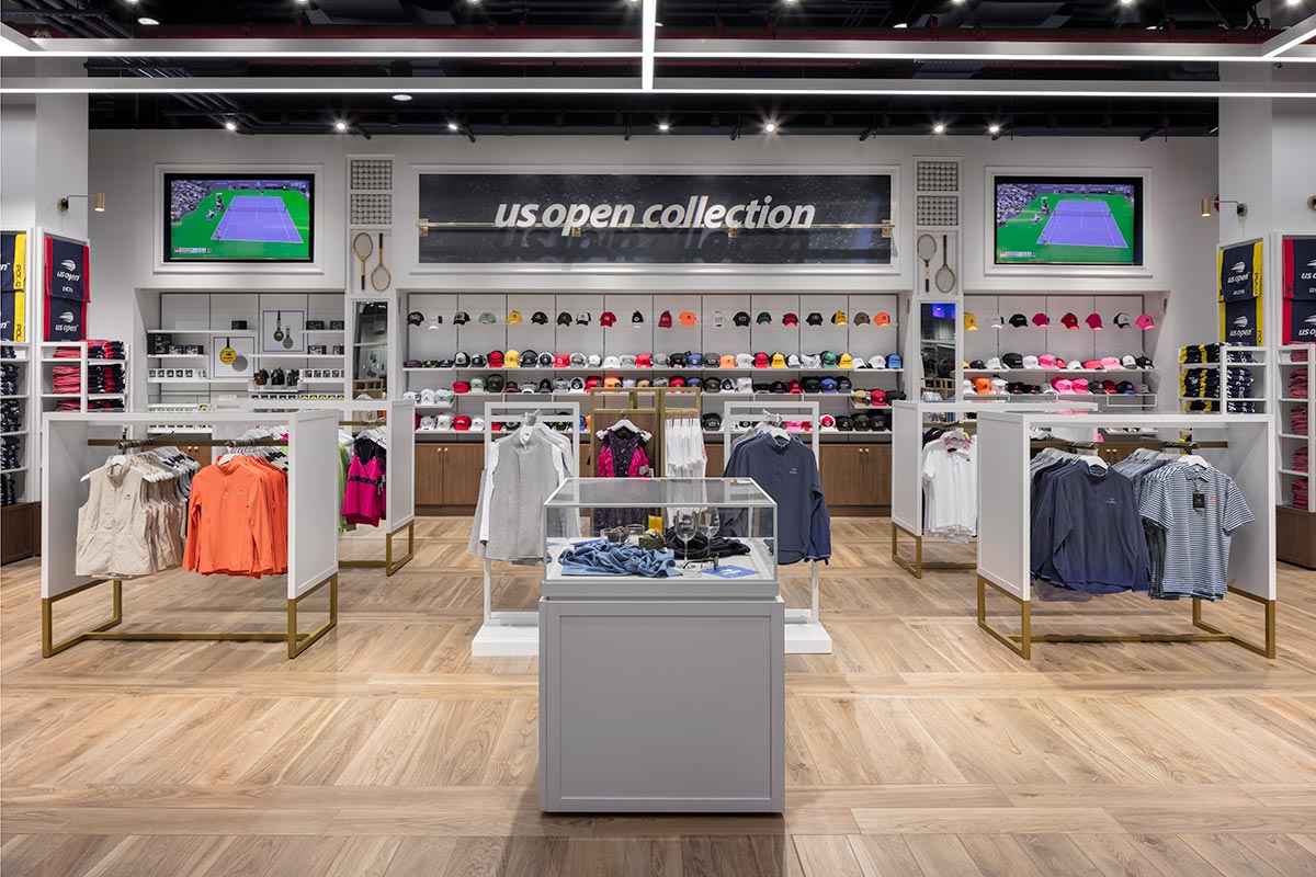 Photograph of U.S. Open Collection Store, Billie Jean King Tennis Center, Flushing Meadows by Mark A Steele Photography Inc