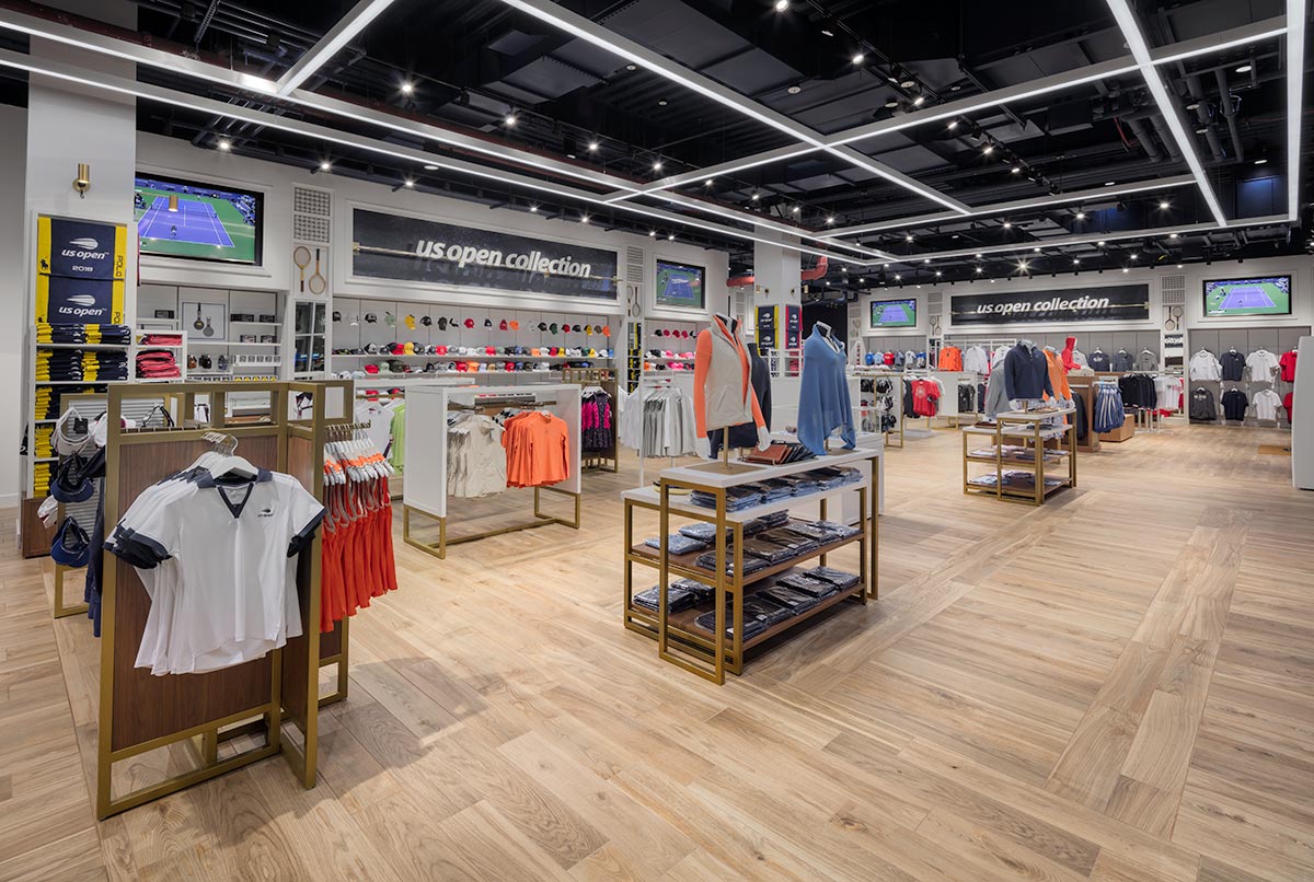 Photograph of U.S. Open Collection Store, Billie Jean King Tennis Center, Flushing Meadows by Mark A Steele Photography Inc