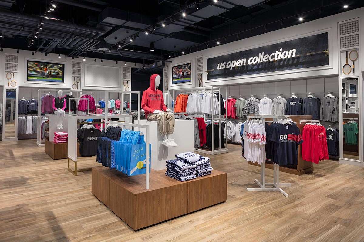 Photograph of U.S. Open Collection Store, Billie Jean King Tennis Center, Flushing Meadows by Mark A Steele Photography Inc
