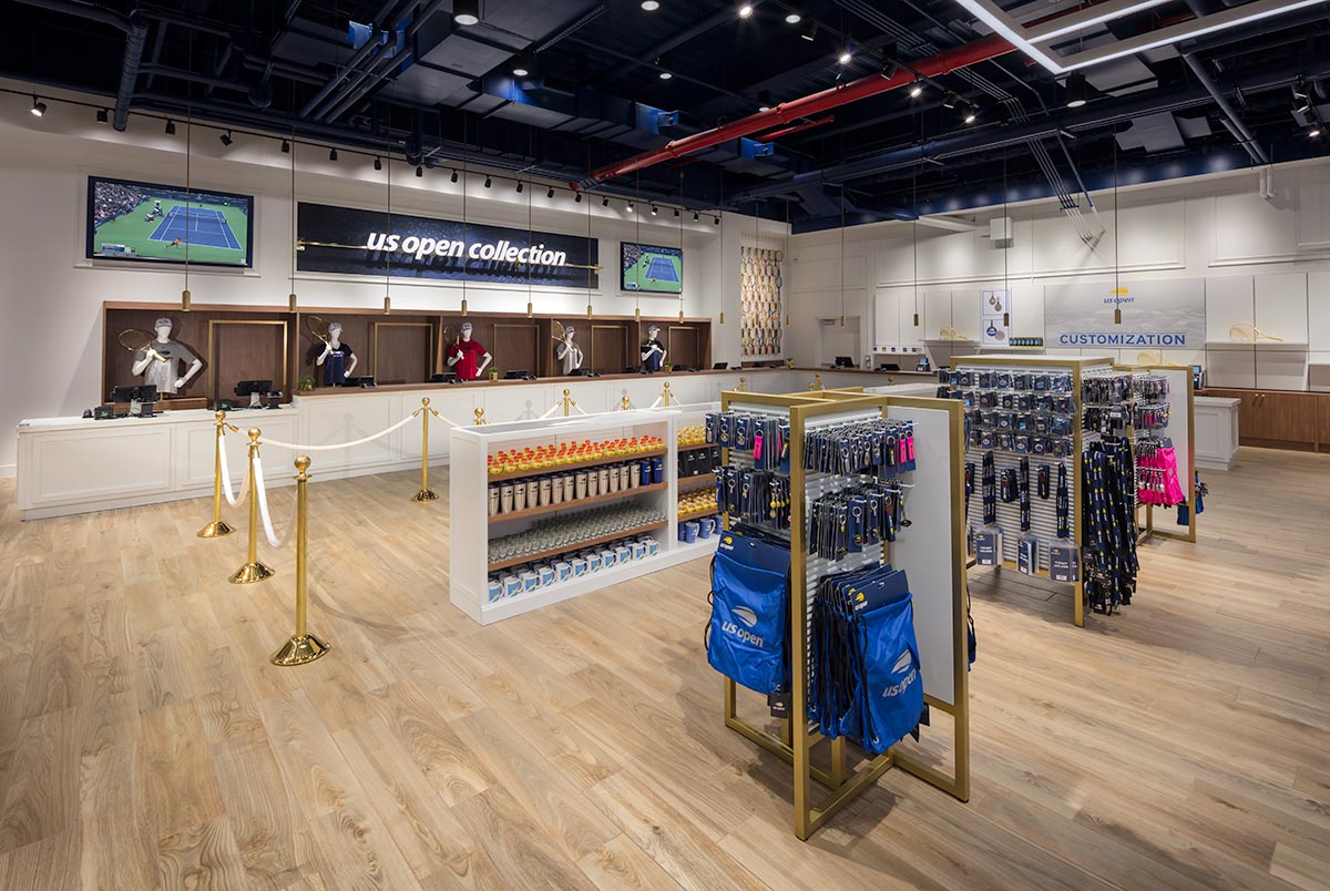 Photograph of U.S. Open Collection Store, Billie Jean King Tennis Center, Flushing Meadows by Mark A Steele Photography Inc