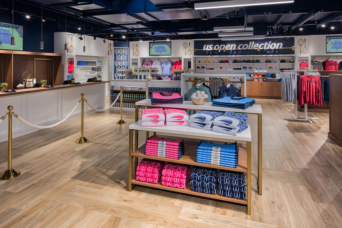 Photograph of U.S. Open Collection Store, Billie Jean King Tennis Center, Flushing Meadows by Mark A Steele Photography Inc