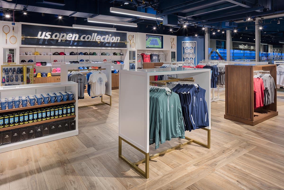 Photograph of U.S. Open Collection Store, Billie Jean King Tennis Center, Flushing Meadows by Mark A Steele Photography Inc