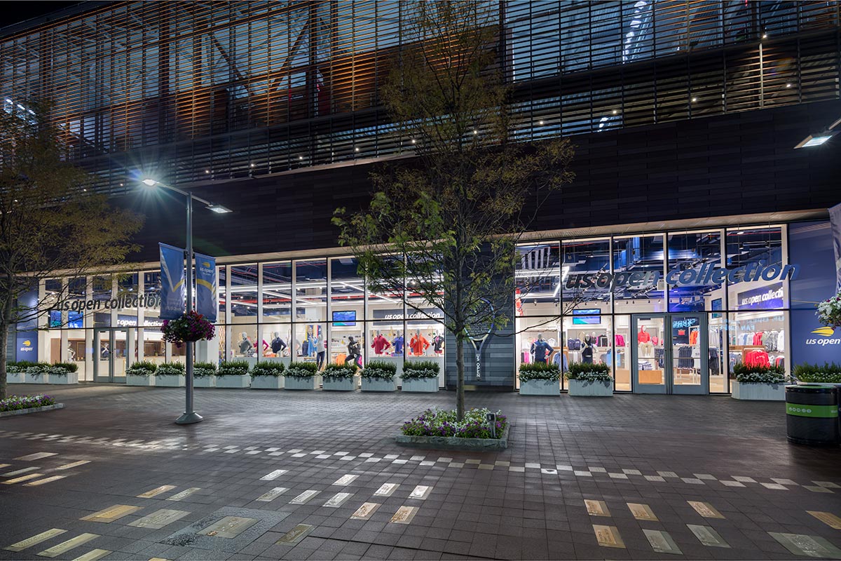 Photograph of U.S. Open Collection Store, Billie Jean King Tennis Center, Flushing Meadows by Mark A Steele Photography Inc